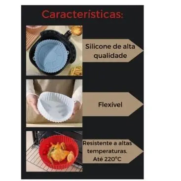 Forma de Silicone para Air Fryer