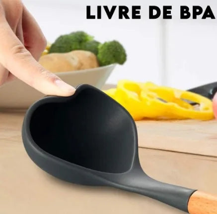 Kit de Utensílios de Silicone com 11 Peças